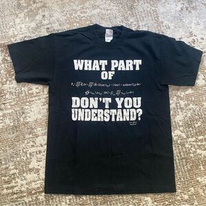 Black math science joke tshirt